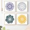 4PCS Extra Large Mandala Stencils for Painting – Reusable Floral Mandala Templates for DIY Wall, Tile, Floor, Wood, Canvas, Furniture & Craft Projects (12x12 Inch)